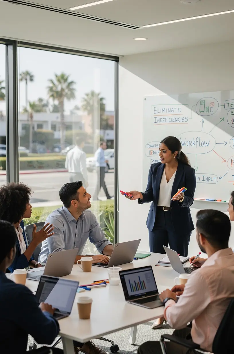 Professional team collaboration