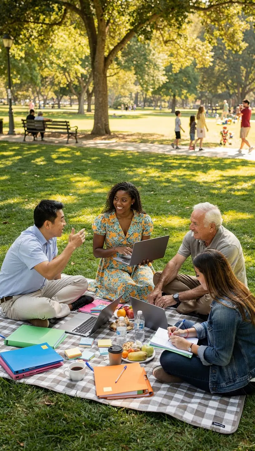 Professional business solutions illustration